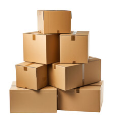 PNG Cardboard carton box delivering.