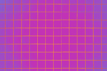 Fototapeta premium Dark Fuchsia Pink Yellow Tiles Wall Background Vintage Square Tiles