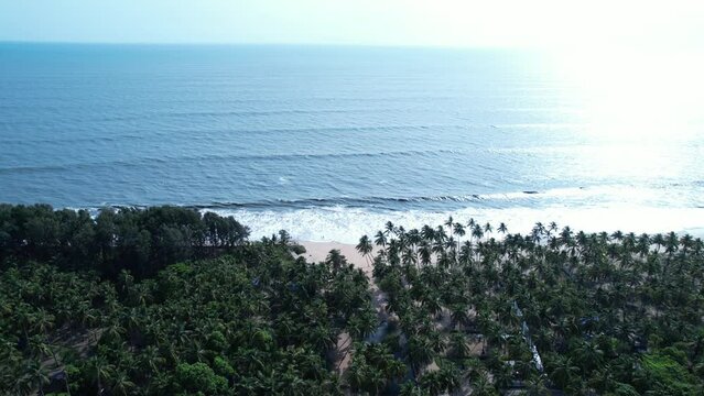snehatheeram beach chavakkad kerala aerial view
