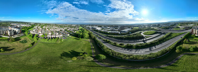 M50 Motorway Dublin, Ireland, 360 view