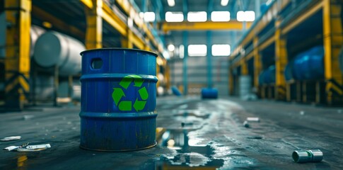 old iron barrels factory storage