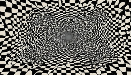 Optical illusion patterns with geometric shapes an upscaled 2