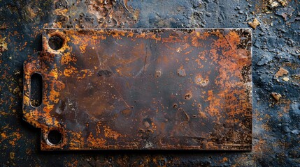 Rusty steel background. retro blank rust sign background plate background vintage copy space signs A old text old grunge frame metal antique  blank texture design