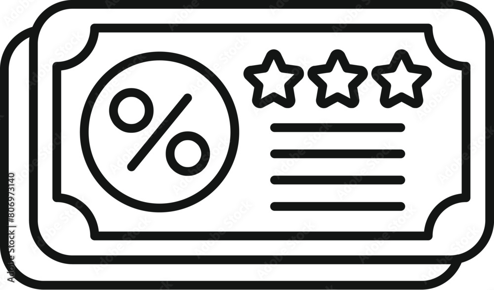 Canvas Prints customer loyalty coupon icon outline vector. experience loyal. creative marketing