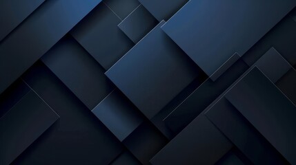 Fototapeta premium abstract dark blue overlapping shapes digital background