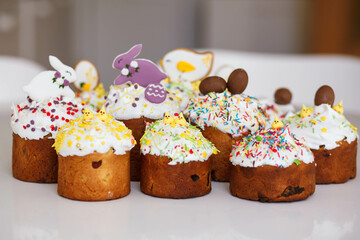 Traditional Ukrainian pastries for the Easter holiday. 