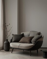 The image shows a soft, comfortable-looking couch in a living room