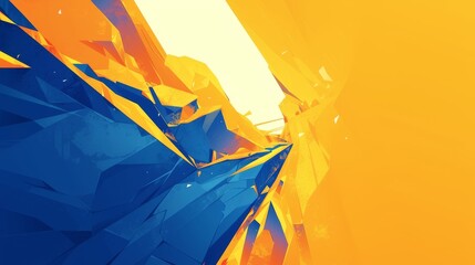 Dynamic spectrum delight. Abstract shapes painting in dynamic harmony