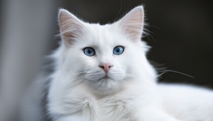 white persian cat animal, kitten, pet, feline, cute, domestic, portrait