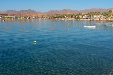 Sharm El-Sheikh sea mountain landscape view, Egypt