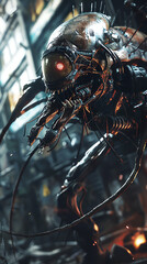 Fototapeta premium Illustrate a futuristic