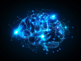 光る脳の伝達イメージ