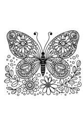 Butterfly Svg, Flower Butterfly svg, Butterfly Flower svg, Butterfly Silhouette, Insect SVG, Butterfly Art Print, Wings SVG