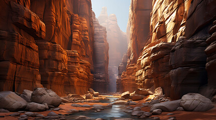Canyon Whispers: Write about echoes bouncing off canyon walls.