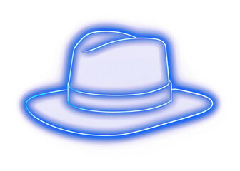 PNG  Hat icon neon light night.