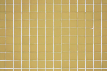 Ochre Yellow Tiles Wall Background Vintage Square Tiles