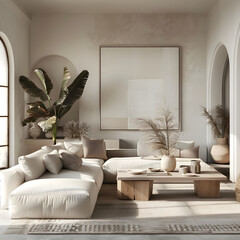 Bright and Elegant Coastal Inspired Living Room Home Decor