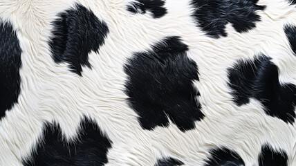 black and white cow skin texture. - Smooth surface.