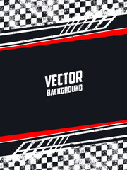 Motor sport colorful vintage background © DGIM studio