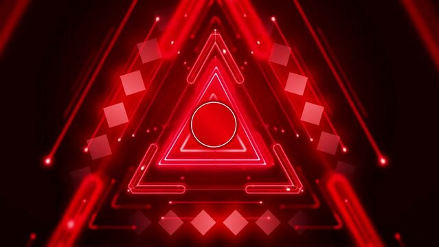 Background with moving trigonal light patterns