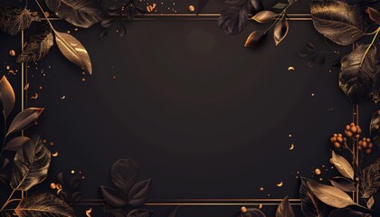 Prepare for a charity gala with the Creative template of an elegant invitation card bordered by luxurious gold accents and subtle floral elements