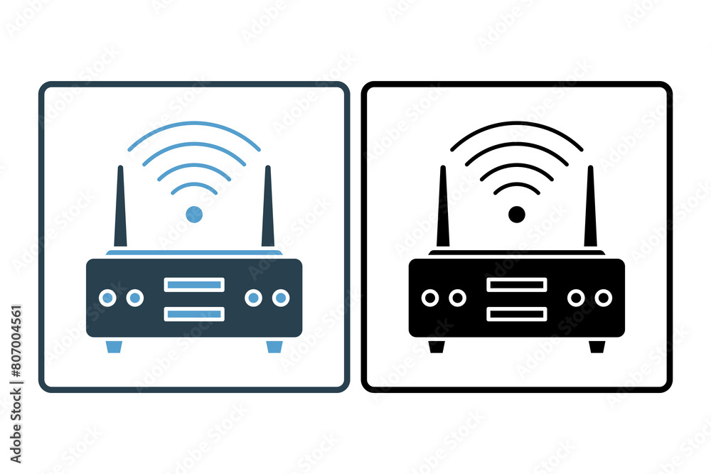 Poster router icon. icon related to computer. suitable for web site, app, user interfaces, printable etc. s