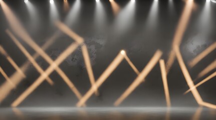 Empty misty dark stage background, fog, and brown spotlights. Showcasing artistic works and products.generative.ai 