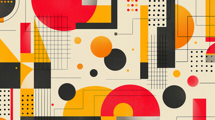Vector infographic elements like icons, characters, and faces in a colorful pattern for business presentations and web design