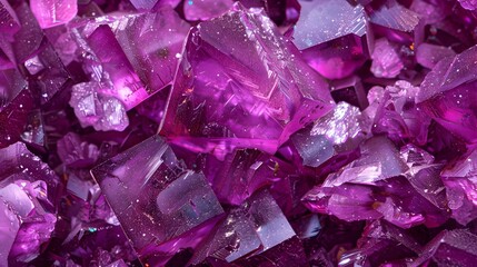 Fototapeta premium Violet Crystal Formation Under Microscopic Examination A Scientific Wallpaper Masterpiece