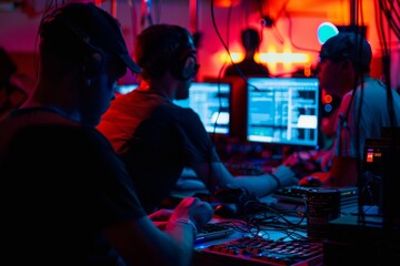 Obraz premium Secure, safe technology practices ensure user privacy in decentralized server systems, enhanced by rigorous cyber security auditing.