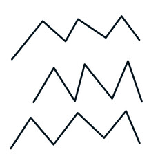 illustration of an background monoline zig zag