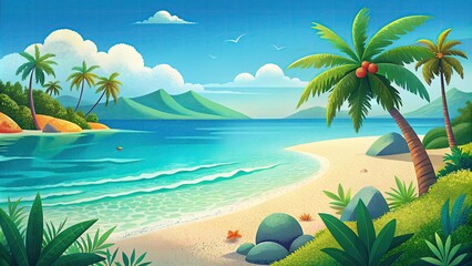 Fototapeta premium Nature landscape background