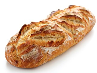 This is a picture of a delicious, fresh-baked baguette. It's perfect for sandwiches, toast, or just eating on its own.