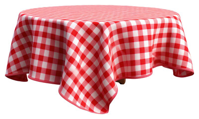 Fototapeta na wymiar PNG Table cloth kitchen tablecloth red white background.