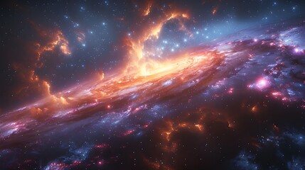 Fototapeta premium space galaxy background