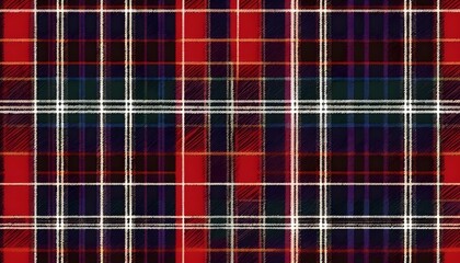 Tartan patterns with crisscrossed lines and inters upscaled 11 - obrazy, fototapety, plakaty