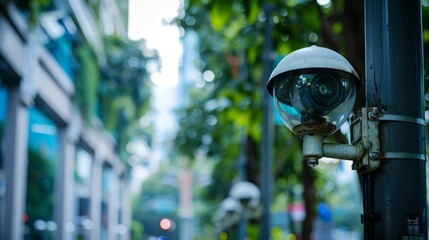 A smart city surveillance system using facial recognition to identify and alert on suspicious behavior - Powered by Adobe