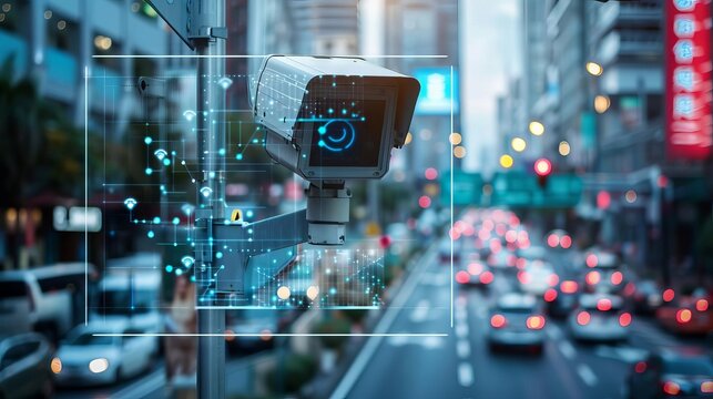 A smart city surveillance system using facial recognition to identify and alert on suspicious behavior