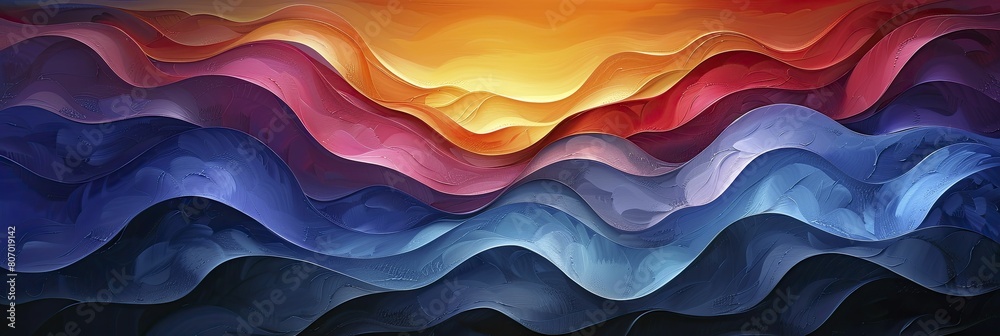 Canvas Prints Flowing Forms and Tranquil Shadows, simple abstract wellness theme for calming rhythms.