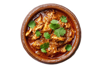 Tinga dish isolated on transparent background