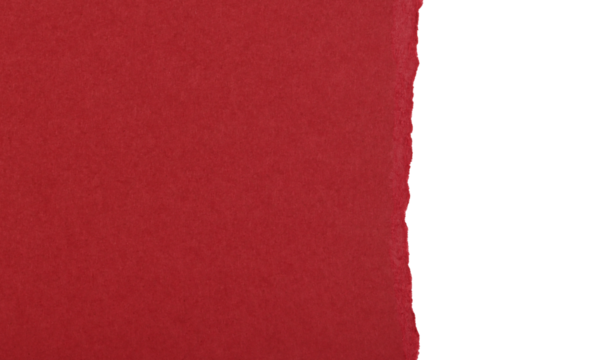 Cartulina rasgada de color rojo, recurso gráfico