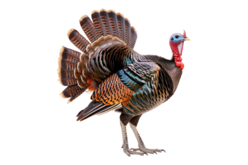 Turkey bird isolated on transparent background