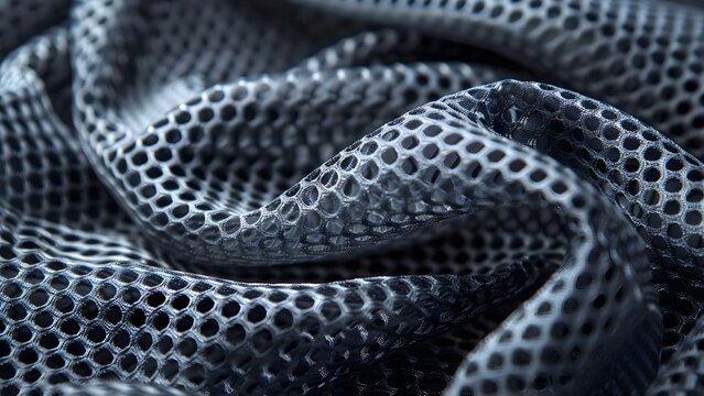 Breathable polyester mesh with honeycomb pattern ideal for athletic wear lining. Concept Polyester Mesh, Athletic Wear, Breathable Fabric, Honeycomb Pattern, Lining Textile