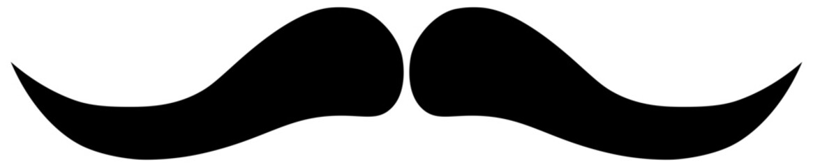 Mustache icon ,silhouette mustache ,gentleman sign, barbershop  icon,hipster mustache.