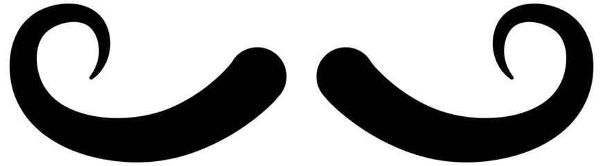 Mustache icon ,silhouette mustache ,gentleman sign, barbershop  icon,hipster mustache.