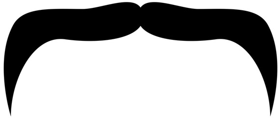 Mustache icon ,silhouette mustache ,gentleman sign, barbershop  icon,hipster mustache.