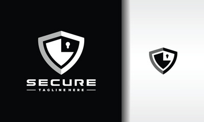 shield protect keyhole logo