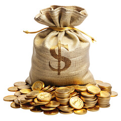 World Habitat Day,close up picture of a pile of coins and a sag of coin