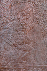 Bas-relief in Preah Khan, Angkor, Cambodia