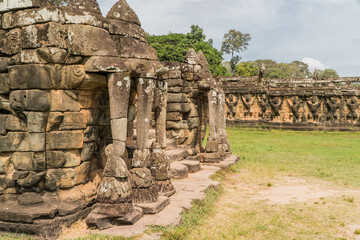 Terrace of the elephants, Angkor Thom, Cambodia